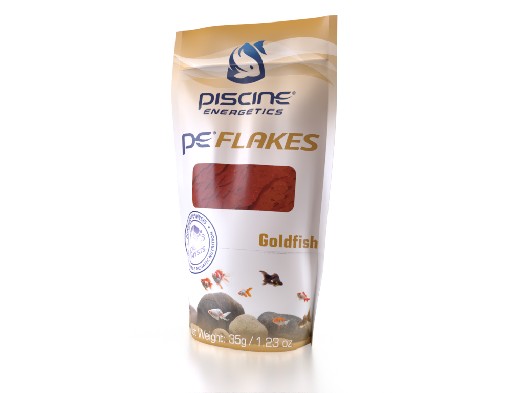 PE Flakes are made out of sustainable PE Mysis, and is a  premium nutrition fish food